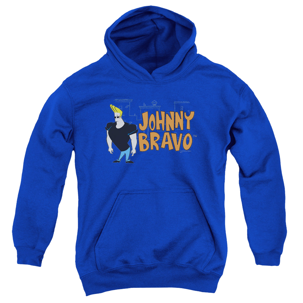 Johnny Bravo Johnny Logo - Youth Hoodie Youth Hoodie (Ages 8-12) Johnny Bravo