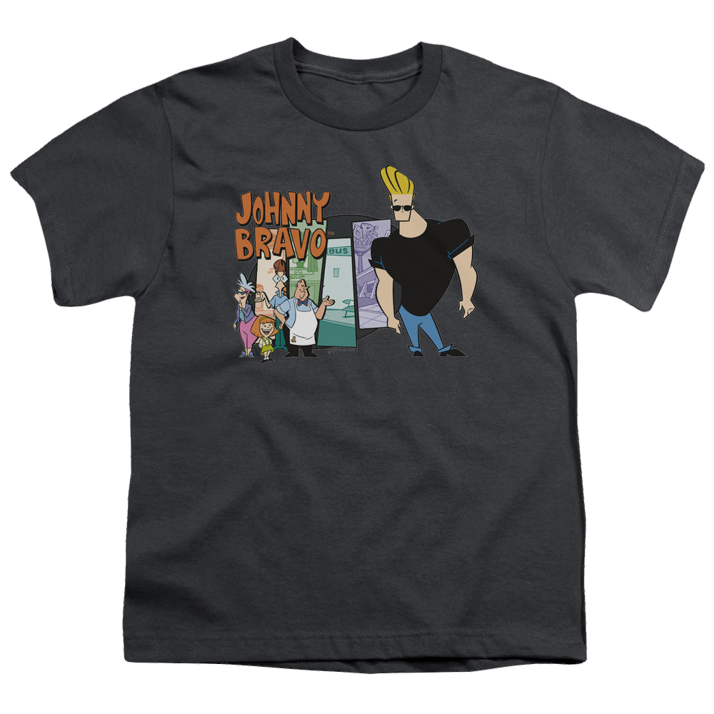 Johnny Bravo Johnny & Friends - Youth T-Shirt Youth T-Shirt (Ages 8-12) Johnny Bravo