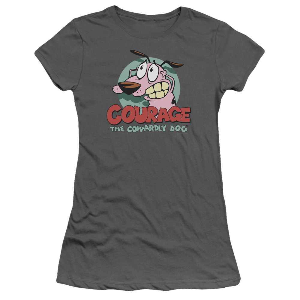 Courage The Cowardly Dog Courage - Juniors T-Shirt Juniors T-Shirt Courage the Cowardly Dog
