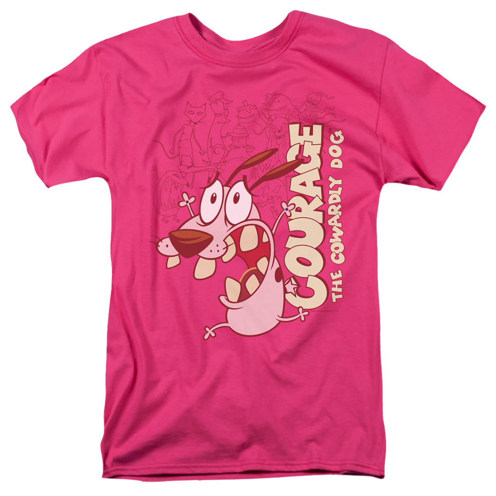 Courage the Cowardly Dog Running Scared - Men's Regular Fit T-Shirt Men's Regular Fit T-Shirt Courage the Cowardly Dog