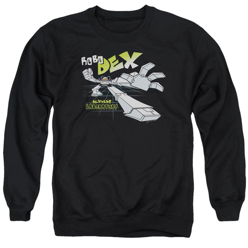 Dexter's Laboratory Robo Dex - Men's Crewneck Sweatshirt Men's Crewneck Sweatshirt Dexter's Laboratory