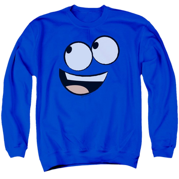 Foster's Home for Imaginary Friends Blue Face - Men's Crewneck Sweatshirt Men's Crewneck Sweatshirt Foster's Home for Imaginary Friends