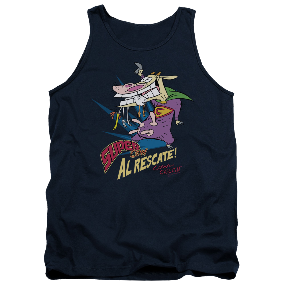 Cow and Chicken Super Cow Men's Tank Men's Tank Cow and Chicken