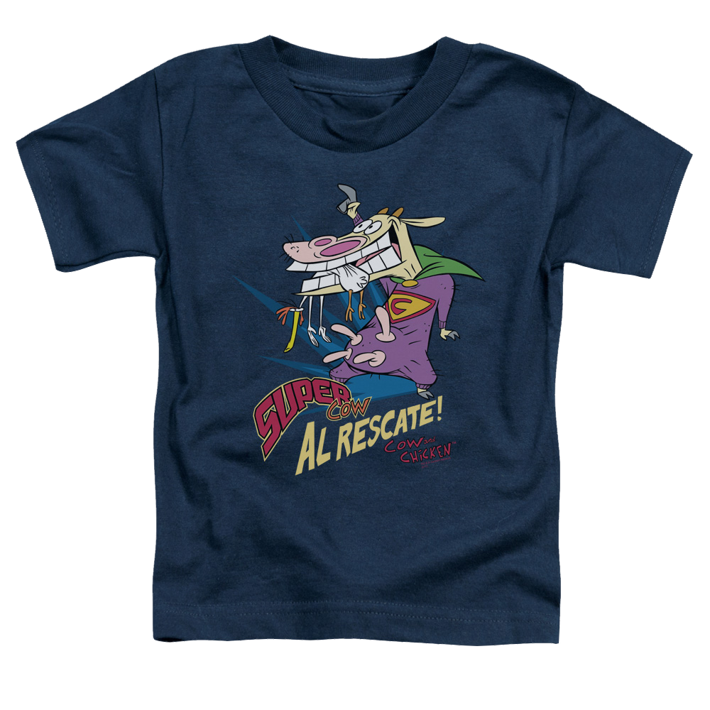 Cow & Chicken Super Cow - Toddler T-Shirt Toddler T-Shirt Cow and Chicken