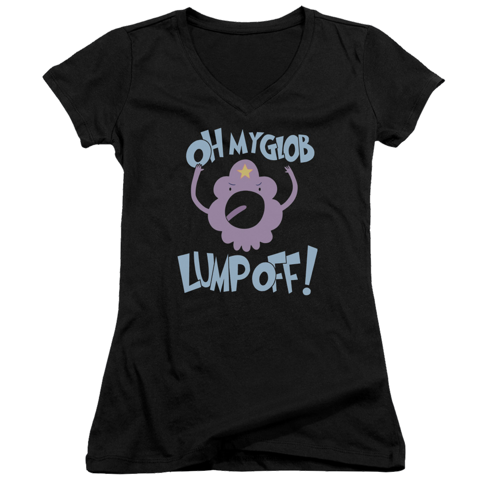 Adventure Time Lump Off - Juniors V-Neck T-Shirt Juniors V-Neck T-Shirt Adventure Time