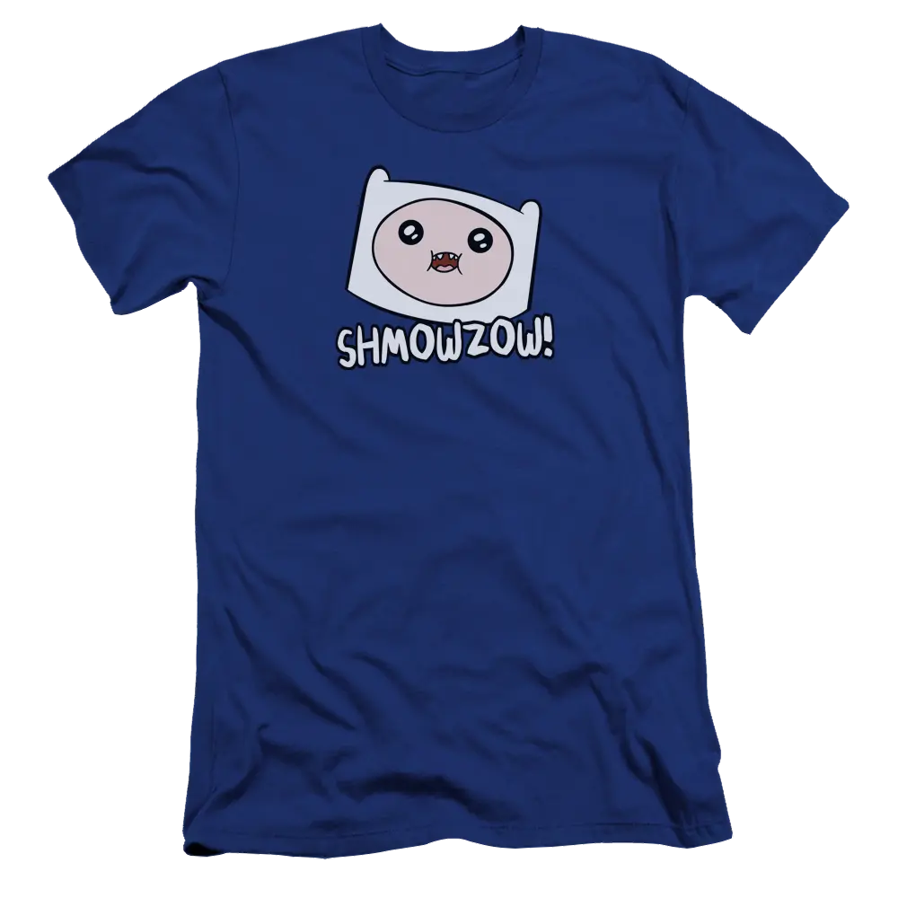 Adventure Time Shmowzow - Men's Premium Slim Fit T-Shirt Adventure Time