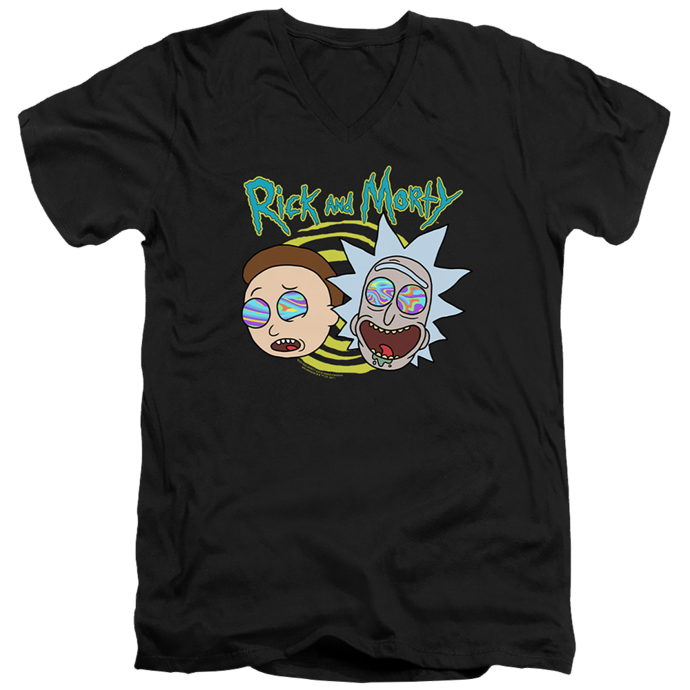 Rick and Morty Blown Minds - Men's V-Neck T-Shirt Men's V-Neck T-Shirt Rick and Morty