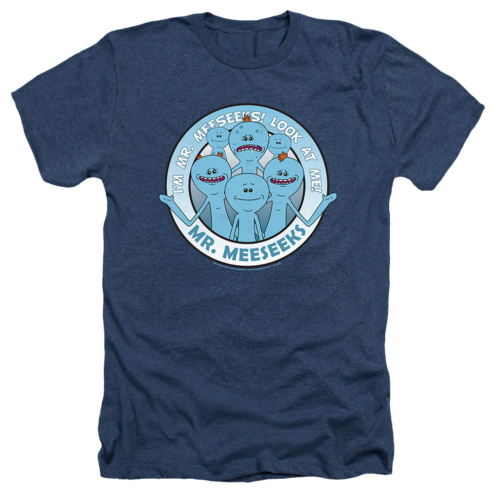 Rick and Morty Mr Meeseeks - Men's Heather T-Shirt Men's Heather T-Shirt Rick and Morty