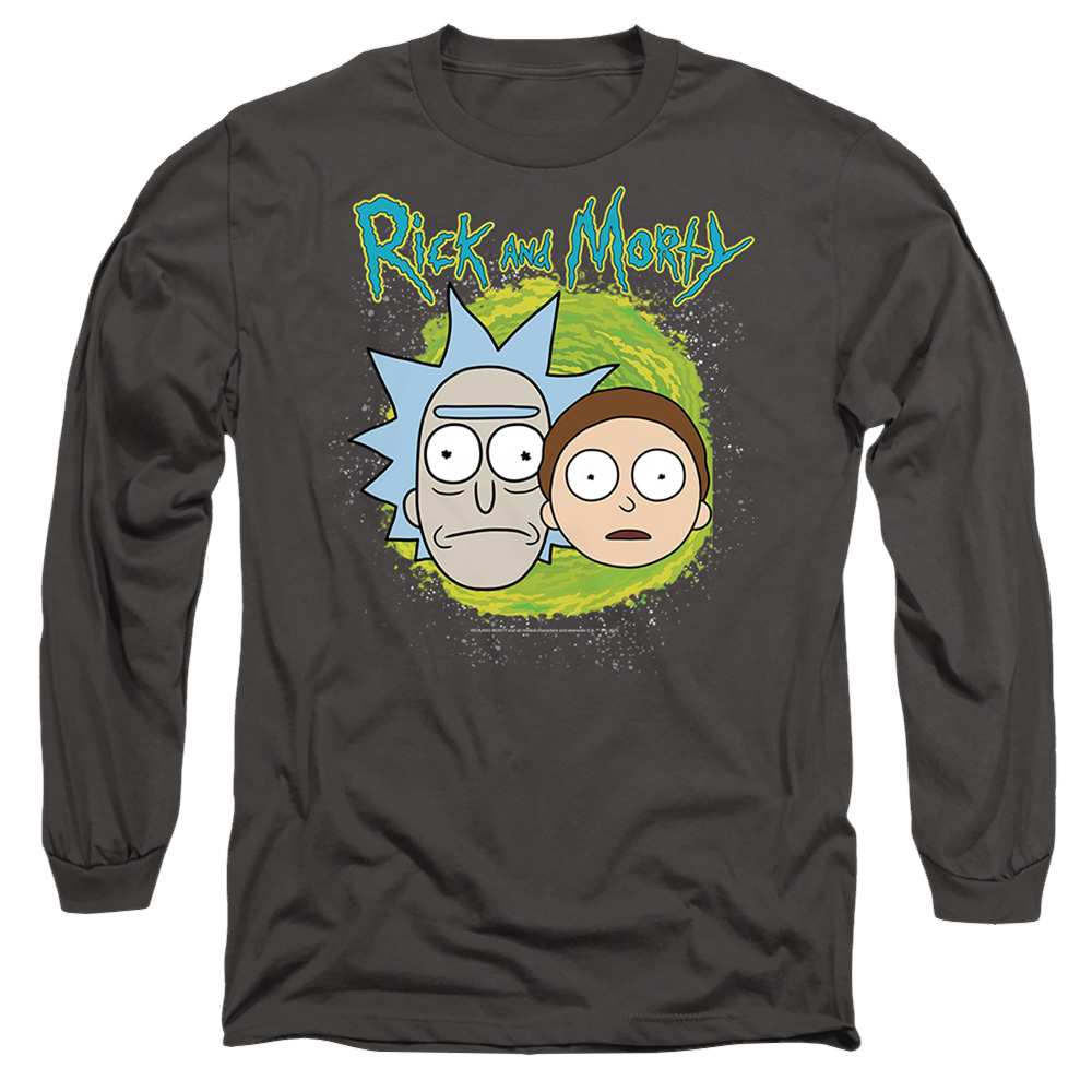 Rick and Morty Floating Heads - Men's Long Sleeve T-Shirt Men's Long Sleeve T-Shirt Rick and Morty