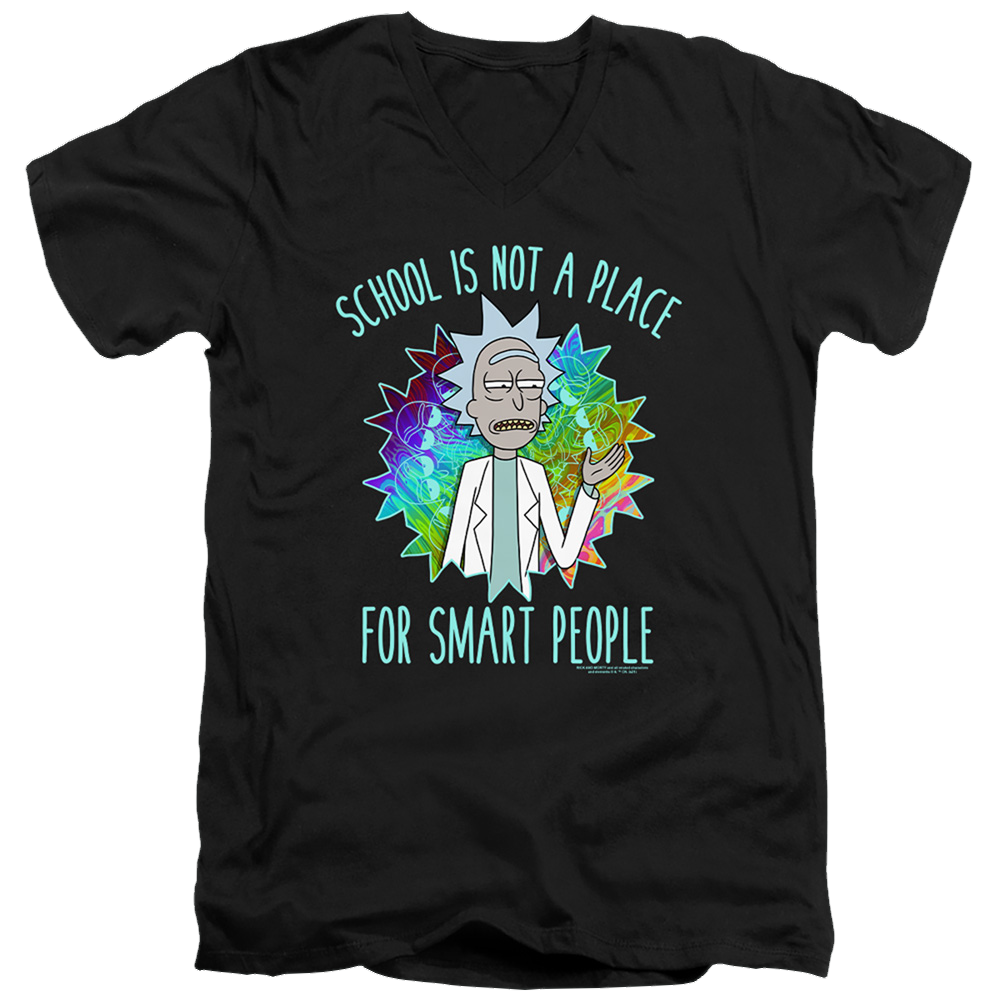 Rick and Morty School - Men's V-Neck T-Shirt Men's V-Neck T-Shirt Rick and Morty