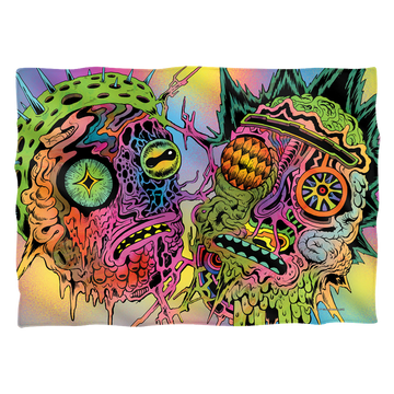 Rick and Morty Psychedelic Melt pillow case