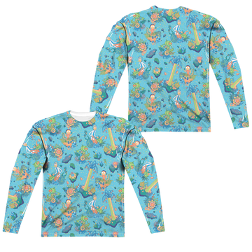 Rick and Morty Ricktanical men's all-over print long sleeve