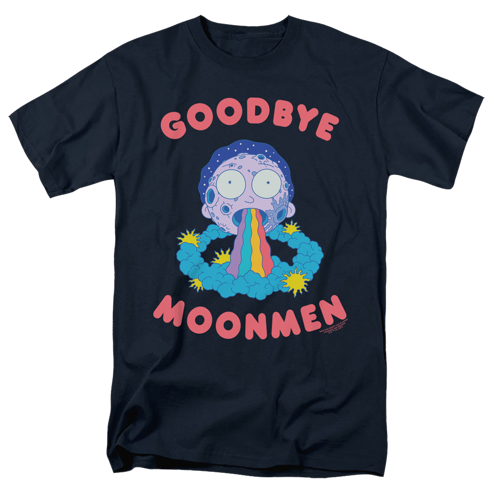 Rick and Morty Goodbye Moonmen - Men's Regular Fit T-Shirt Men's Regular Fit T-Shirt Rick and Morty