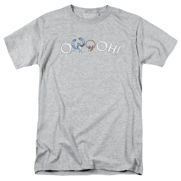 Athletic heather men's regular fit t-shirt with Regular Show Ooooh graphic