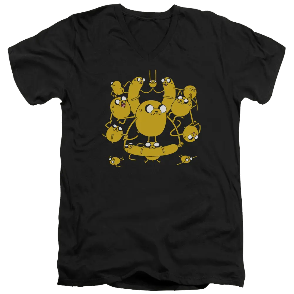 Adventure Time Jakes - Men's V-Neck T-Shirt Adventure Time