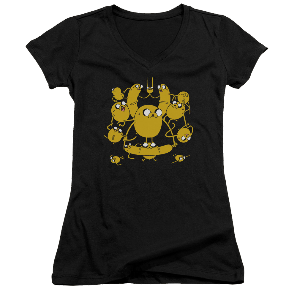 Adventure Time Jakes - Juniors V-Neck T-Shirt Juniors V-Neck T-Shirt Adventure Time
