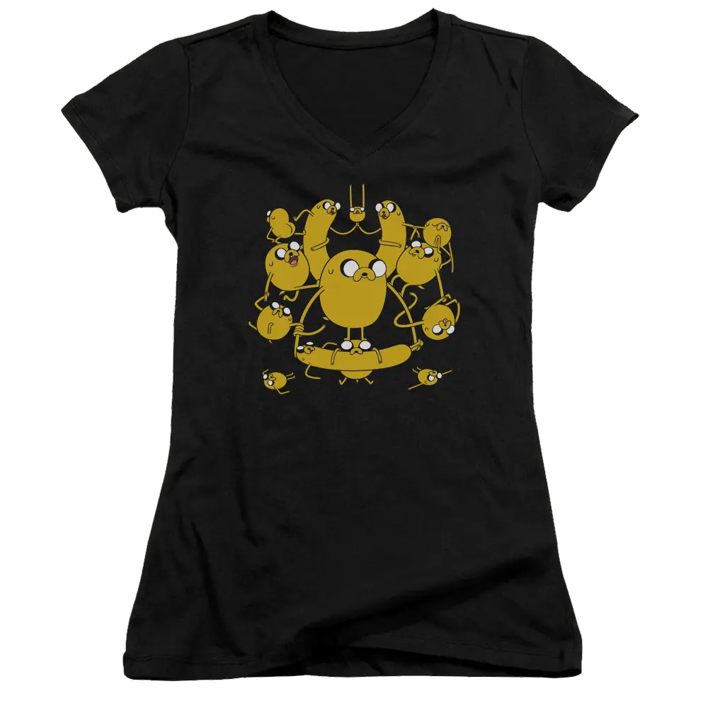 Adventure Time Jakes - Juniors V-Neck T-Shirt Adventure Time