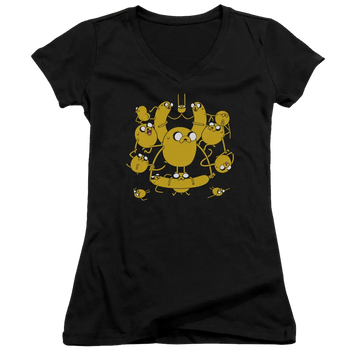 Adventure Time Jakes - Juniors V-Neck T-Shirt Adventure Time