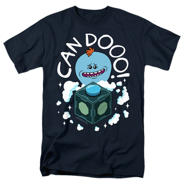 Navy men's regular fit t-shirt with Rick and Morty Can Do graphic