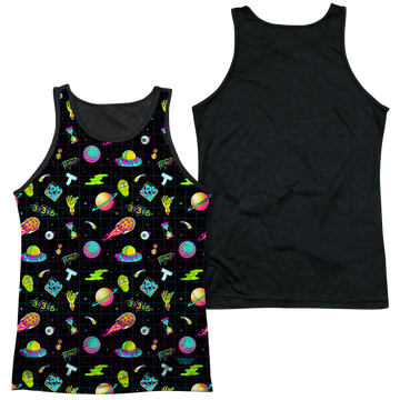Rick and Morty Opening Icons men's black back tank