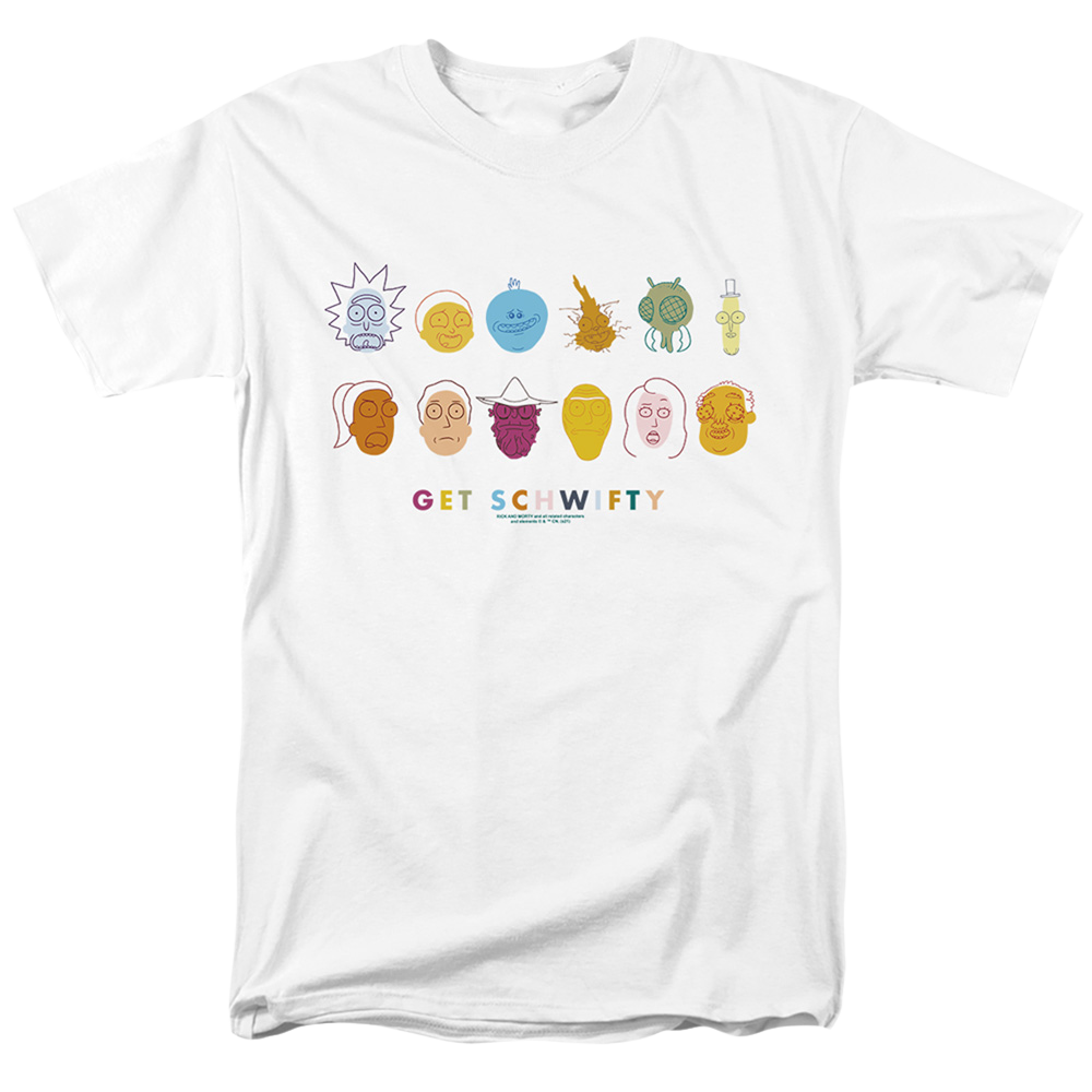 Rick and Morty Get Schwifty - Men's Regular Fit T-Shirt Men's Regular Fit T-Shirt Rick and Morty