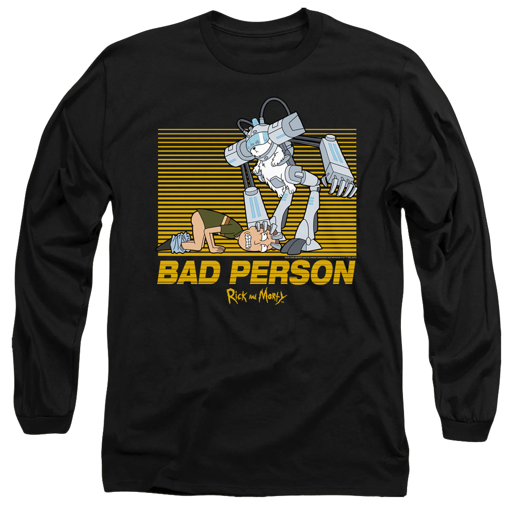 Rick and Morty Bad Person - Men's Long Sleeve T-Shirt Men's Long Sleeve T-Shirt Rick and Morty