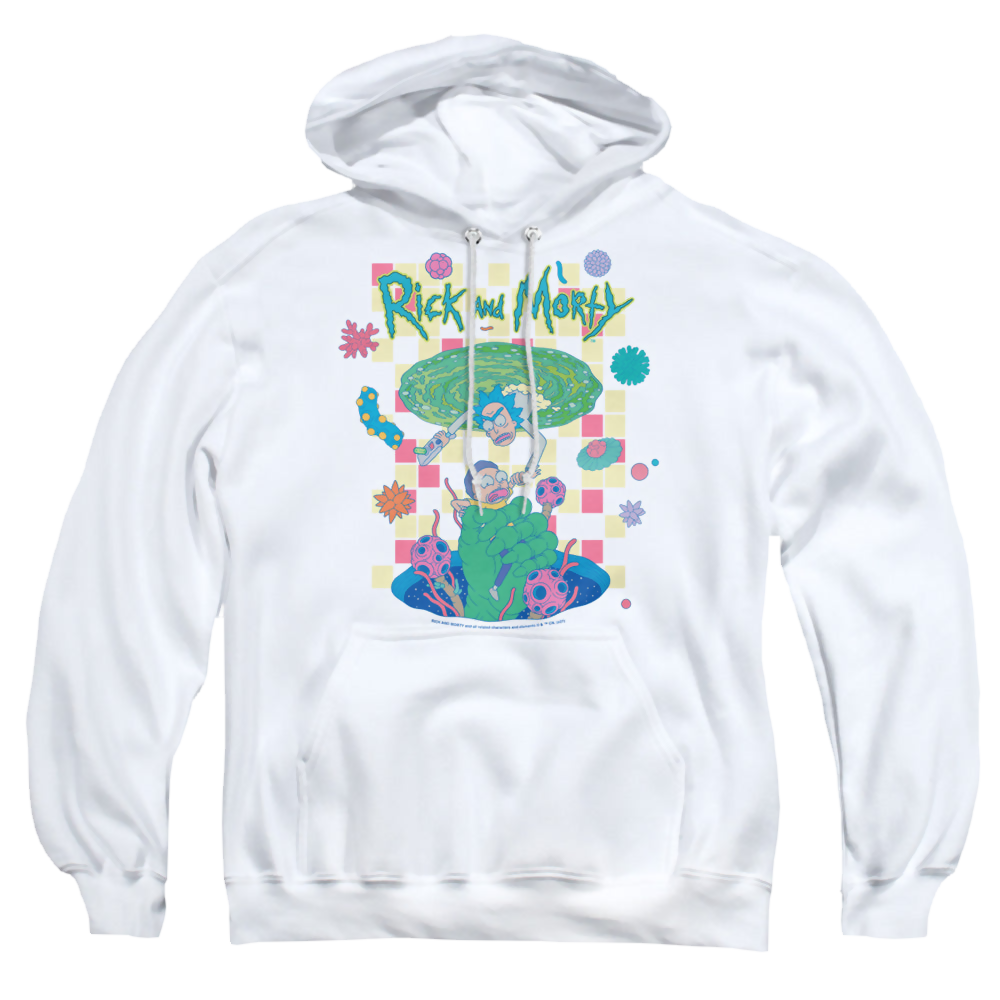 Rick and Morty Falling Portals - Pullover Hoodie Pullover Hoodie Rick and Morty