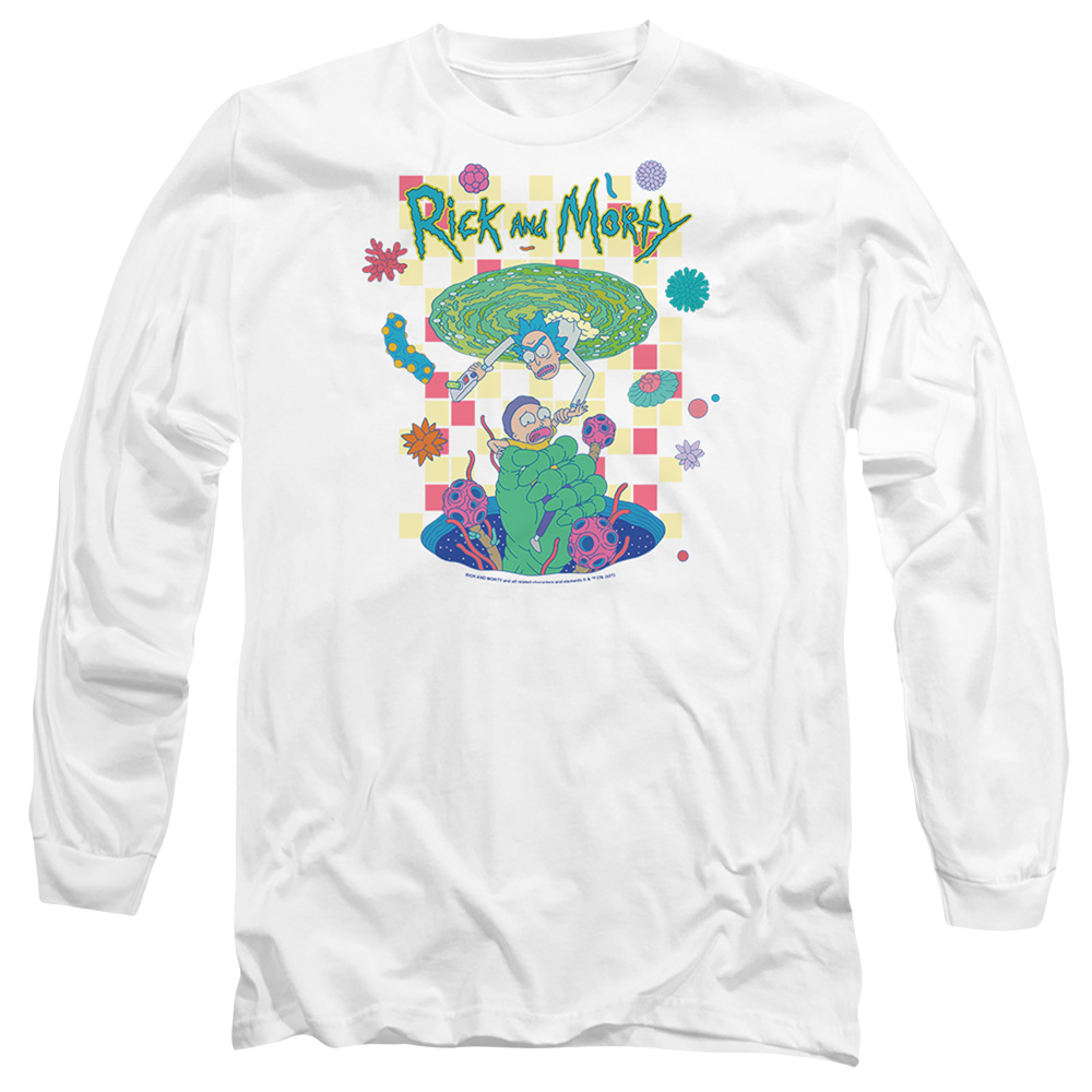 Rick and Morty Falling Portals - Men's Long Sleeve T-Shirt Men's Long Sleeve T-Shirt Rick and Morty