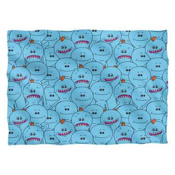 Rick and Morty Meeseeks Crowd pillow case