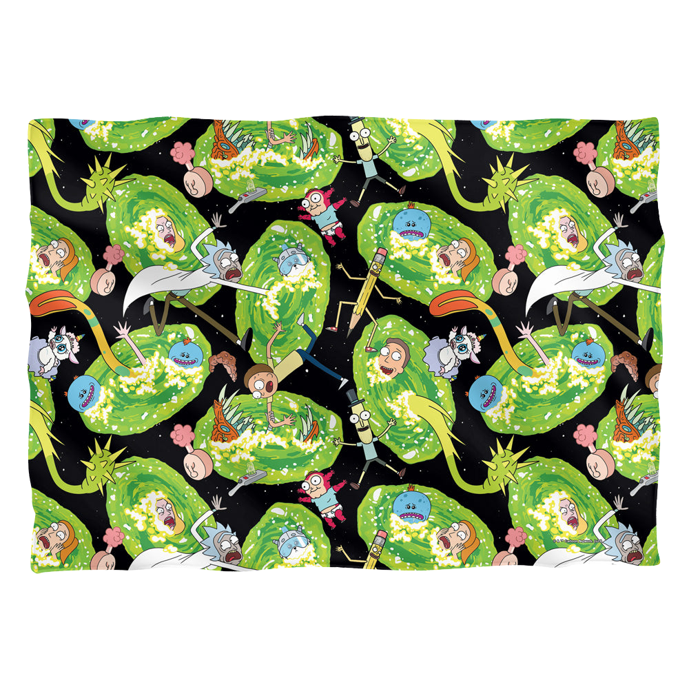 Rick and Morty Portal Mayhem - Pillow Case Pillow Cases Rick and Morty