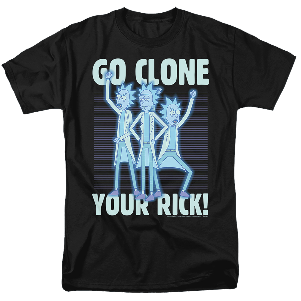 Rick and Morty Go Clone Your Rick - Men's Regular Fit T-Shirt Men's Regular Fit T-Shirt Rick and Morty