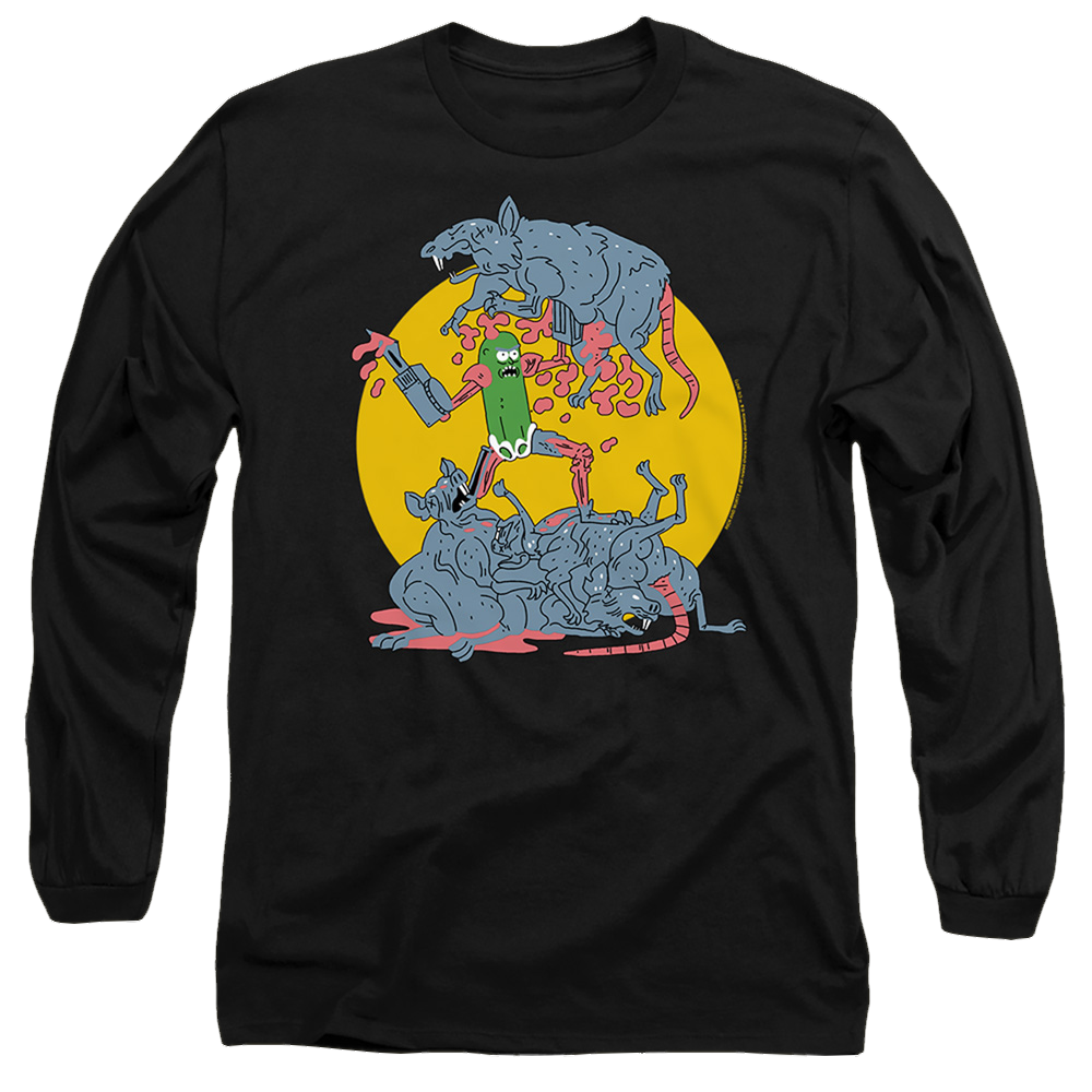 Rick and Morty The Adventures Of Pickle Rick - Men's Long Sleeve T-Shirt Men's Long Sleeve T-Shirt Rick and Morty