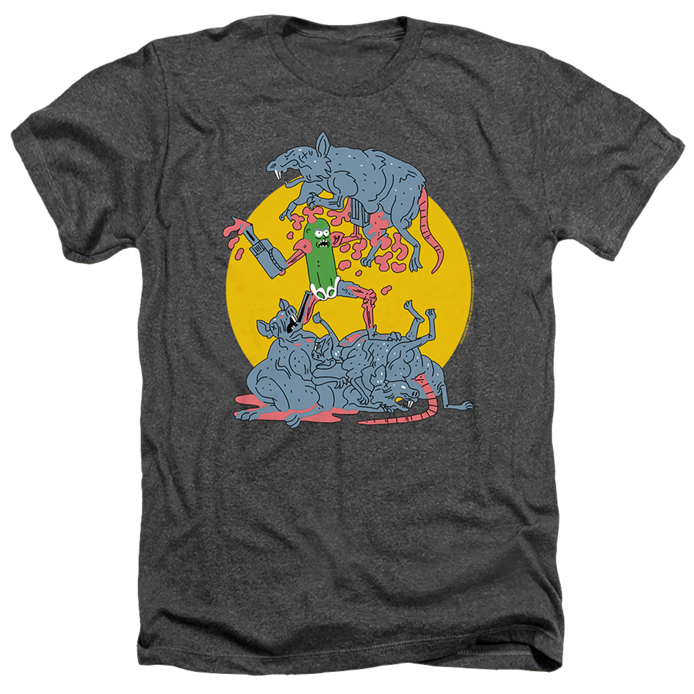 Rick and Morty The Adventures Of Pickle Rick - Men's Heather T-Shirt Men's Heather T-Shirt Rick and Morty