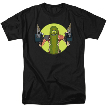 Black men's regular fit t-shirt with Rick and Morty I Love Myself graphic