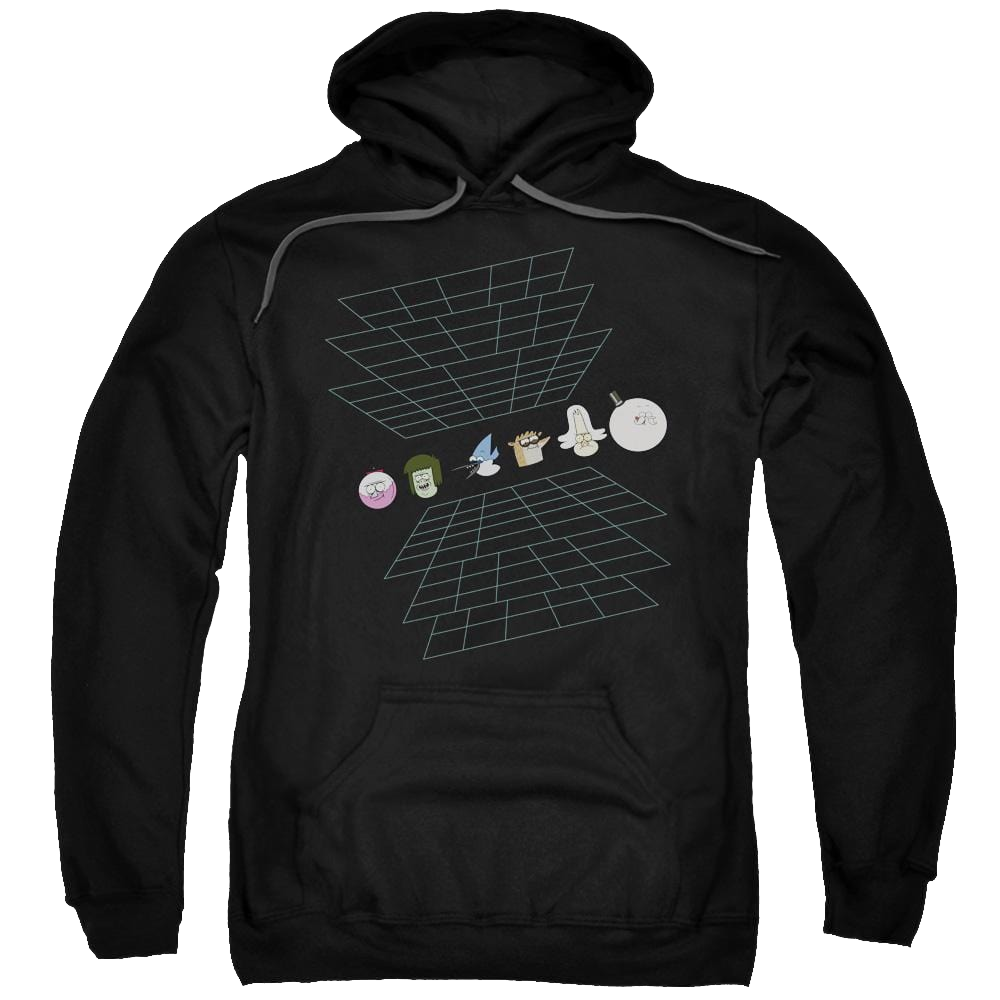 Regular Show Regular Grid Pullover Hoodie Pullover Hoodie The Regular Show