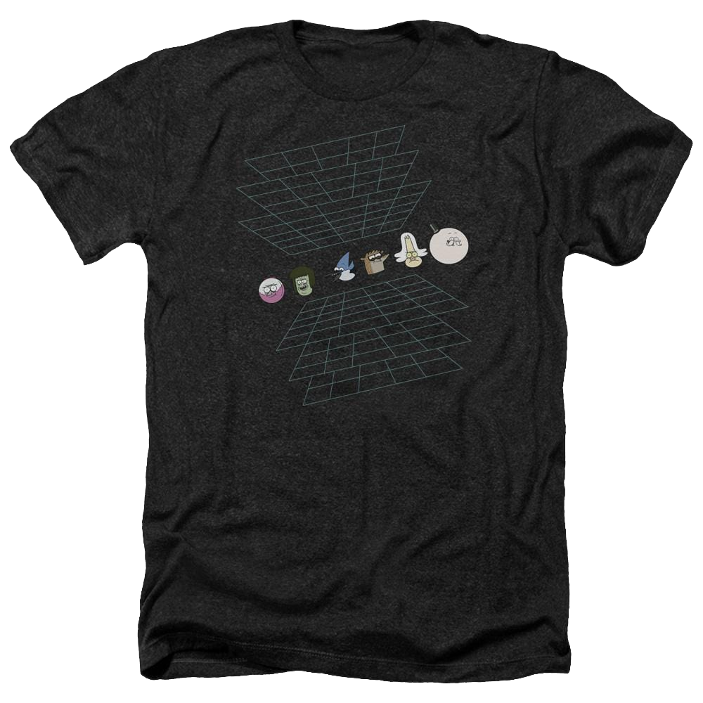 Regular Show Regular Grid Men's Heather T-Shirt Men's Heather T-Shirt The Regular Show