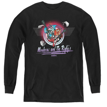 Regular Show, The Mordecai & The Rigbys - Youth Long Sleeve T-Shirt Youth Long Sleeve T-Shirt The Regular Show