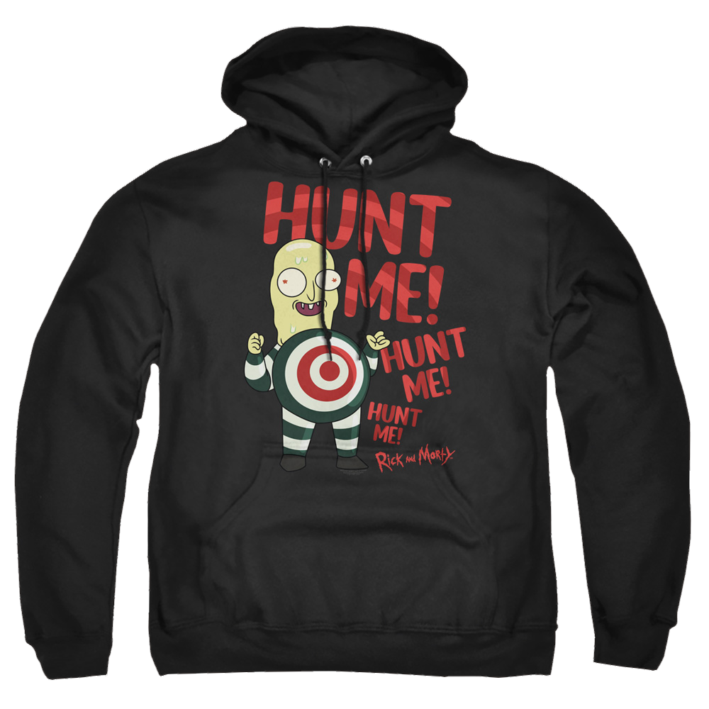 Rick and Morty Hunt Me - Pullover Hoodie Pullover Hoodie Rick and Morty