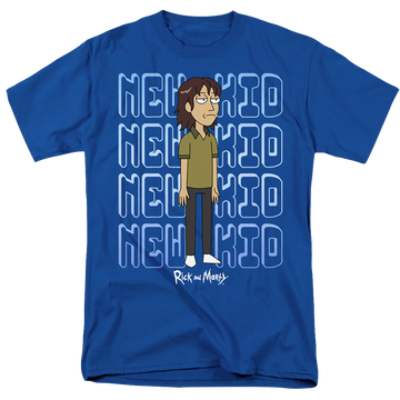 Royal men's regular fit t-shirt with Rick and Morty Bruce Chutback graphic