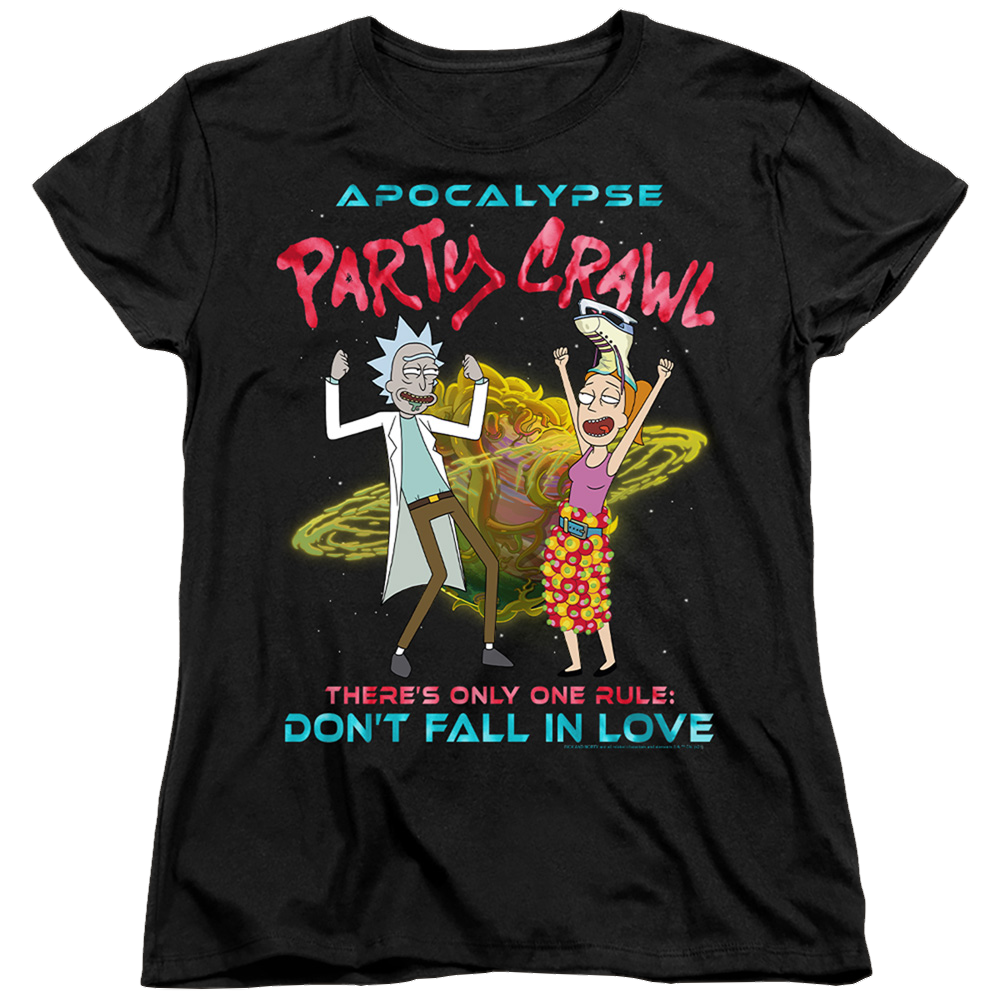Rick and Morty Apocalypse Party Crawl - Women's T-Shirt Women's T-Shirt Rick and Morty