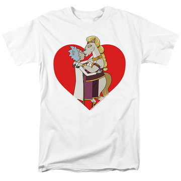 Rick and Morty Rick And Horse Kiss - Men's Regular Fit T-Shirt Men's Regular Fit T-Shirt Rick and Morty
