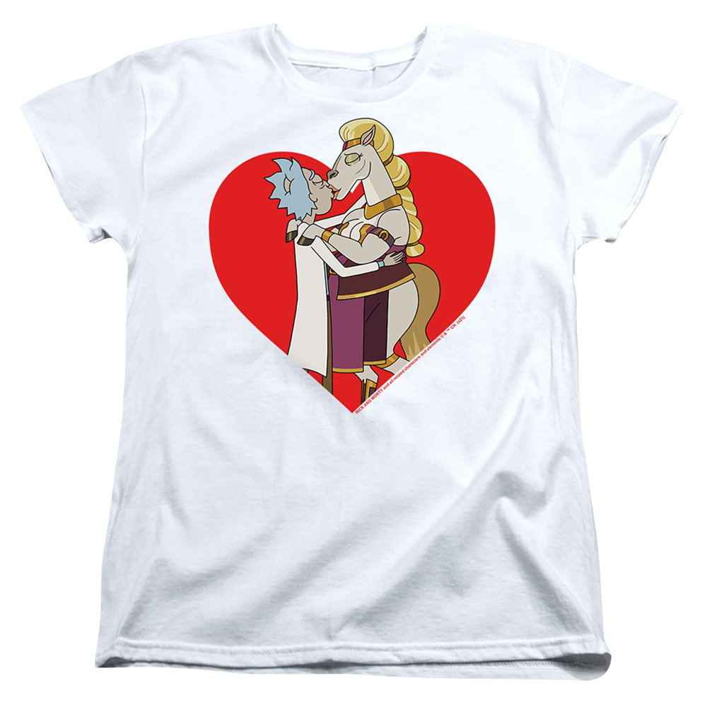 Rick and Morty Rick And Horse Kiss - Women's T-Shirt Women's T-Shirt Rick and Morty
