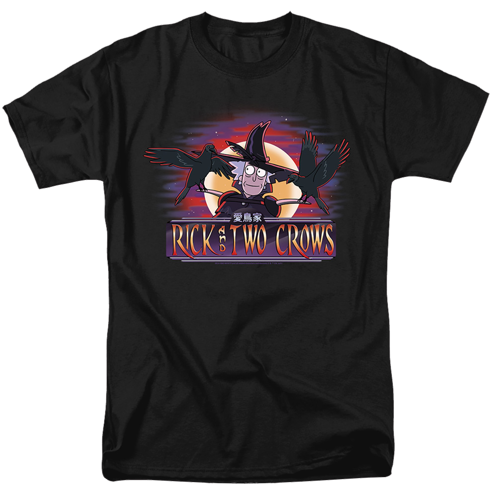 Rick and Morty Rick And Two Crows - Men's Regular Fit T-Shirt Men's Regular Fit T-Shirt Rick and Morty