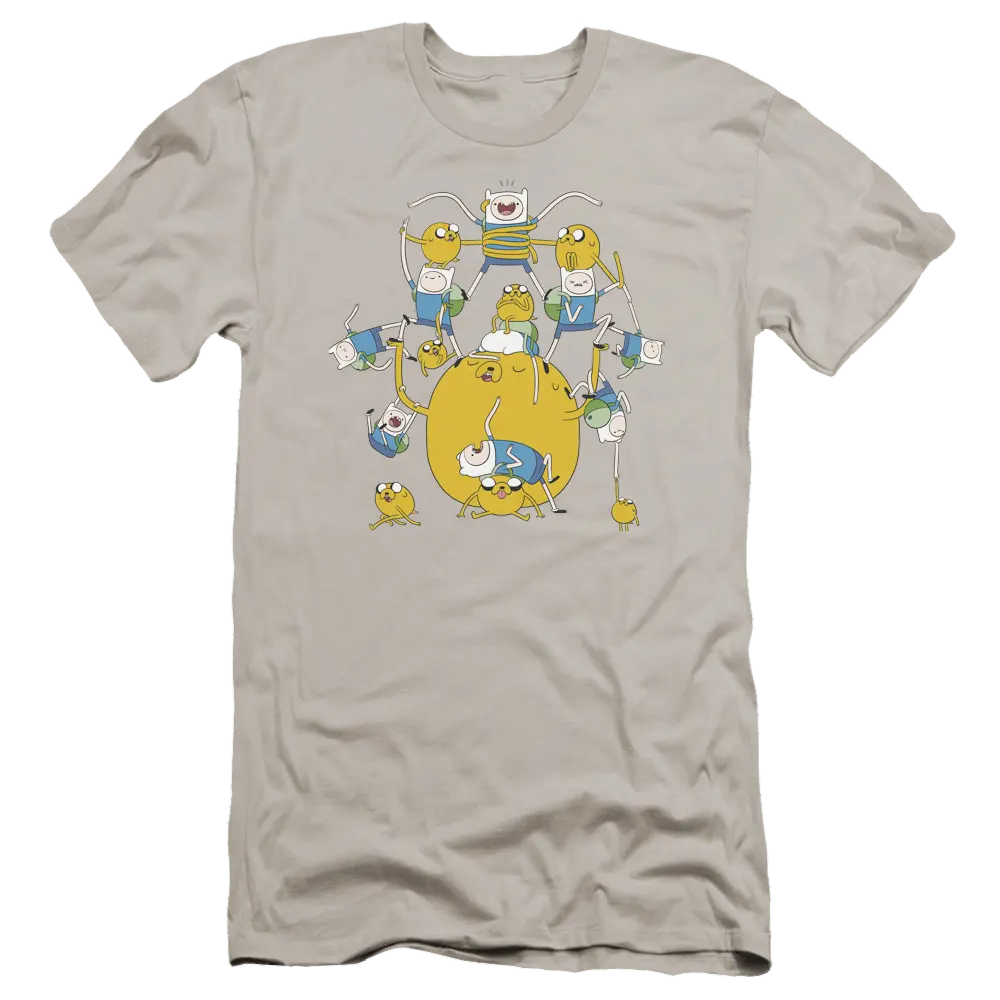 Adventure Time Finn&jake Group - Men's Premium Slim Fit T-Shirt Adventure Time