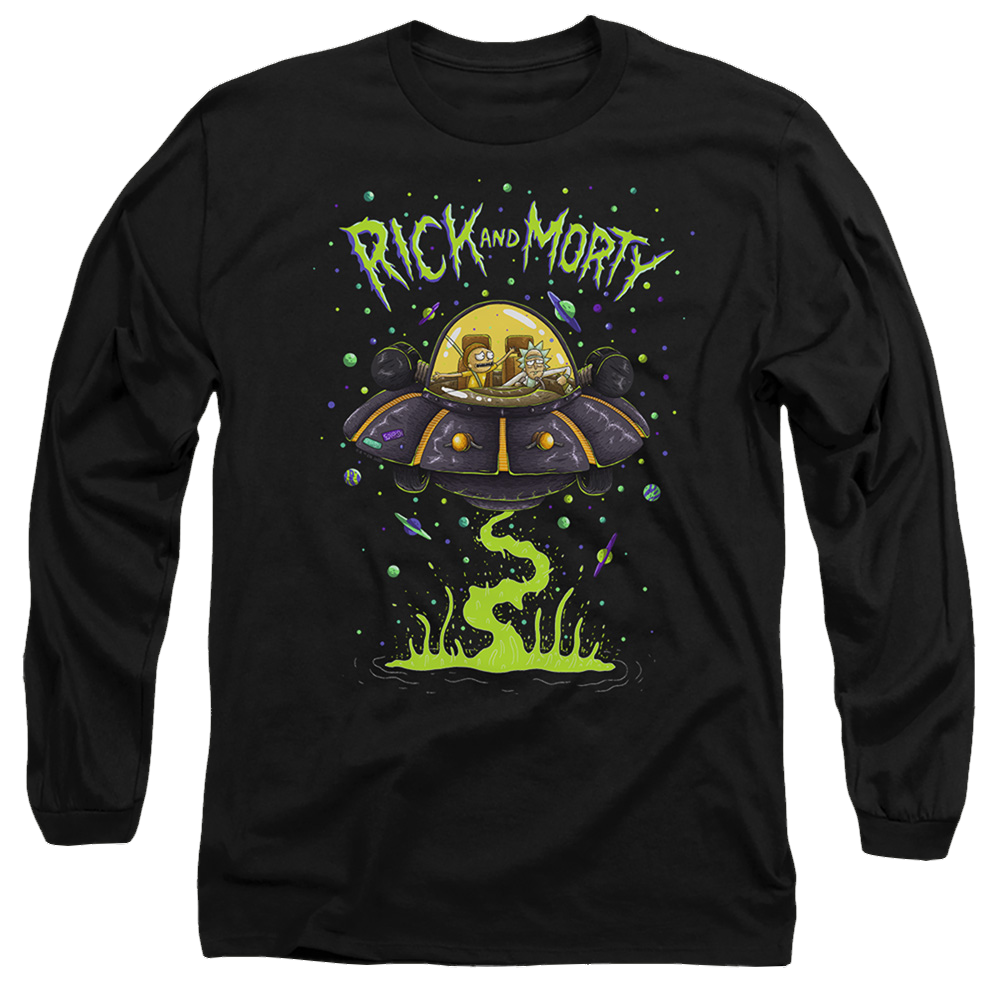 Rick and Morty Ufo - Men's Long Sleeve T-Shirt Men's Long Sleeve T-Shirt Rick and Morty