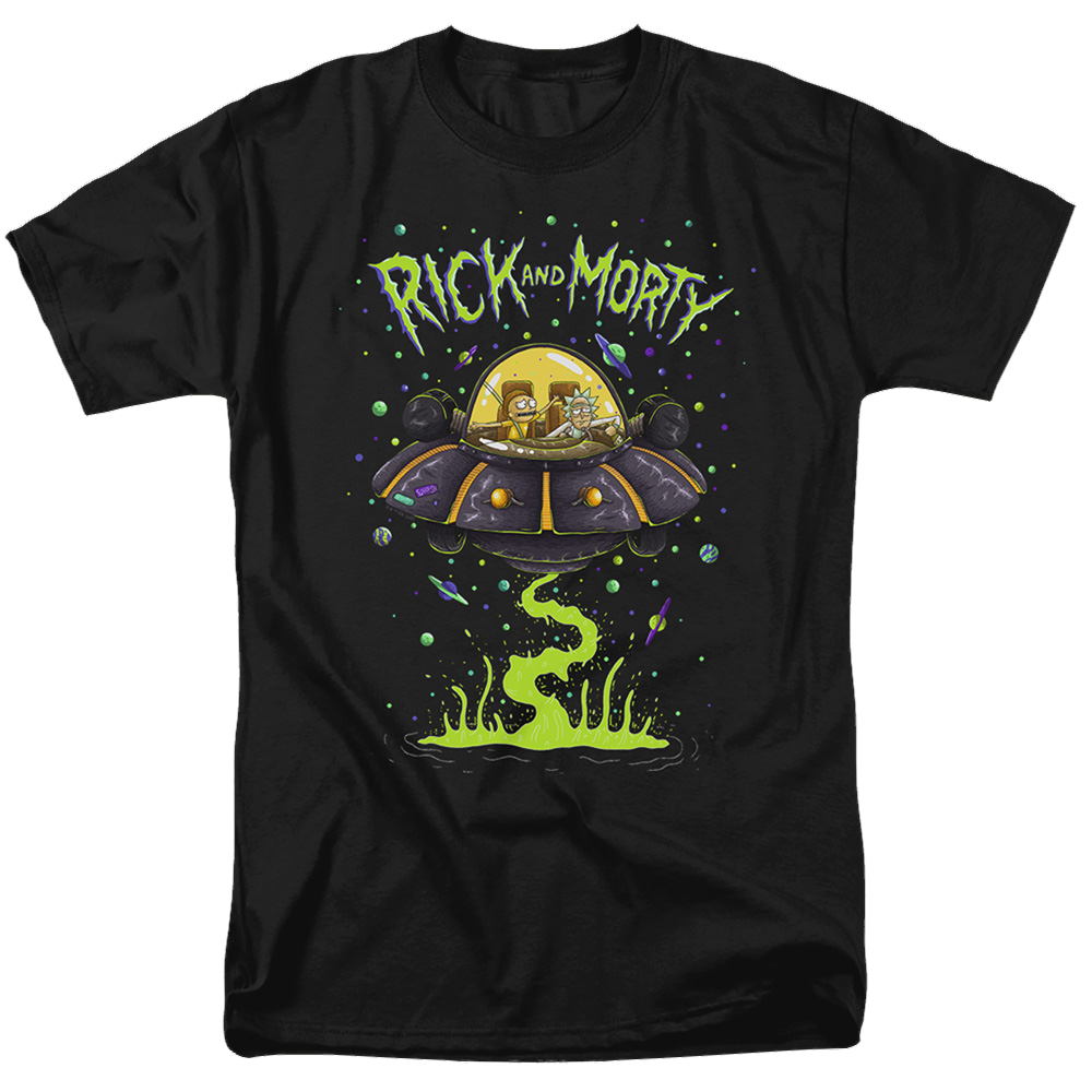 Rick and Morty Ufo - Men's Regular Fit T-Shirt Men's Regular Fit T-Shirt Rick and Morty
