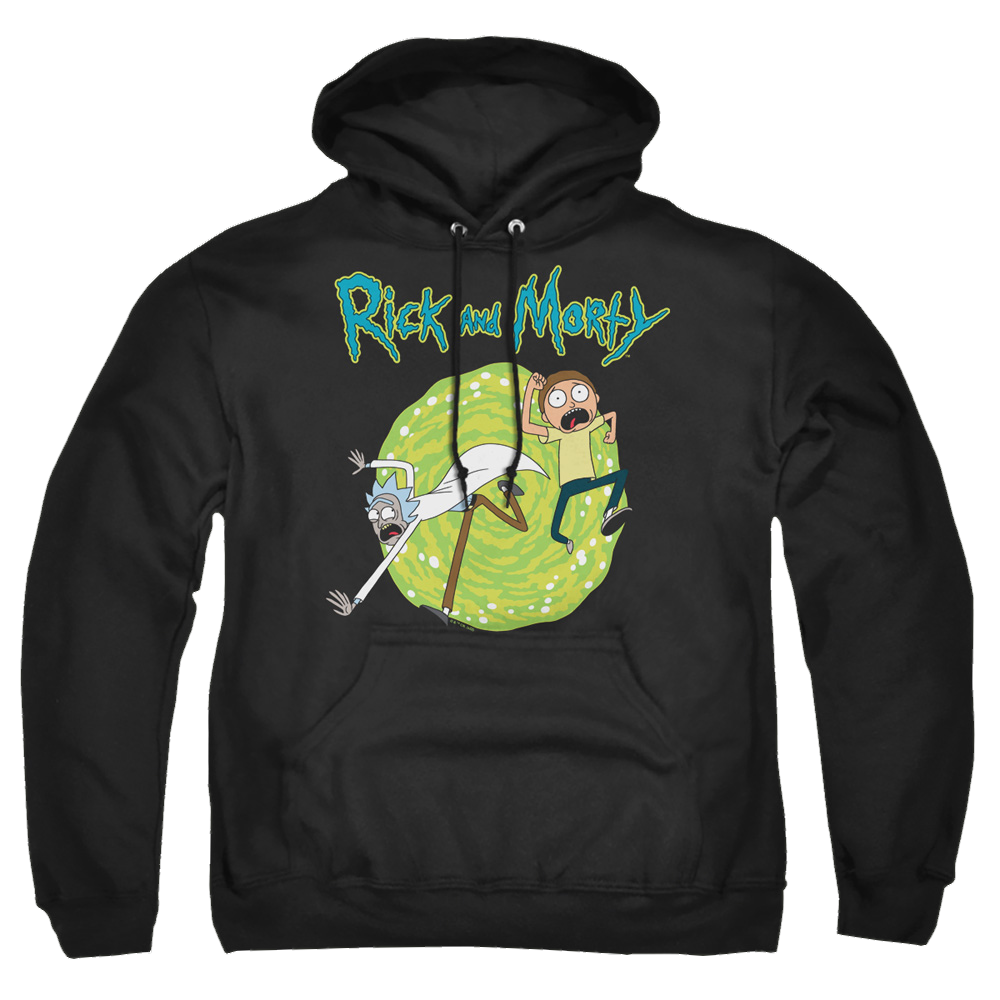 Rick and Morty Portal - Pullover Hoodie Pullover Hoodie Rick and Morty