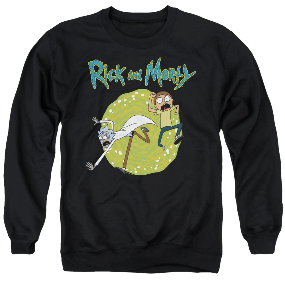 Rick and Morty Portal - Men's Crewneck Sweatshirt Men's Crewneck Sweatshirt Rick and Morty