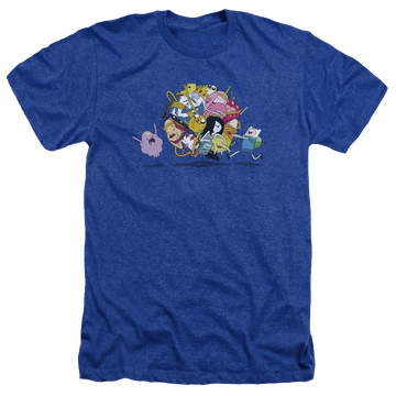 Royal men's heather t-shirt with Adventure Time Glob Ball graphic