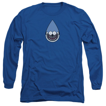 Royal men's long sleeve t-shirt with Regular Show Mordecai graphic